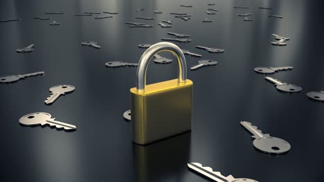 Padlock-closing-unlock-lock-key-security-safety-protection-hack-password-4k